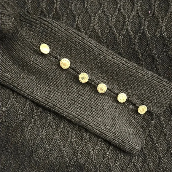 Lilly Pulitzer Black Knit Dress with Gold Button Accents - Picture 5 of 6